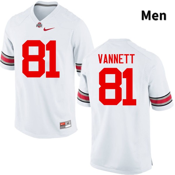 Men's Ohio State Buckeyes #81 Nick Vannett White Game College Stitched Football Jersey 23VD045EN